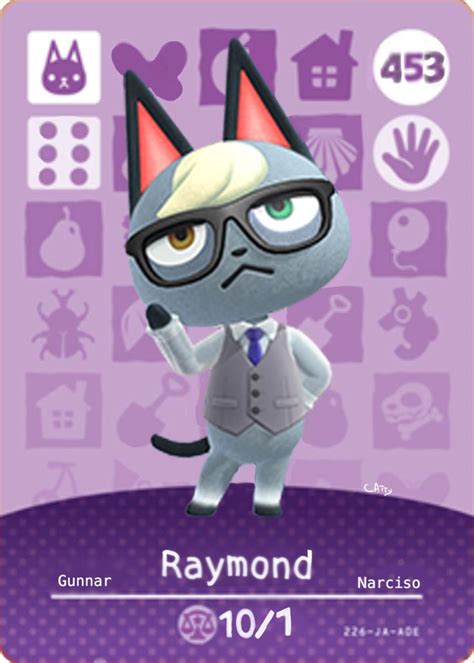 raymond animal crossing nfc card|raymond animal crossing amiibo card.